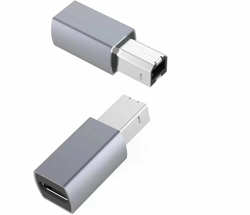USB C į USB 2.0 B adapteris, metalinis korpusas