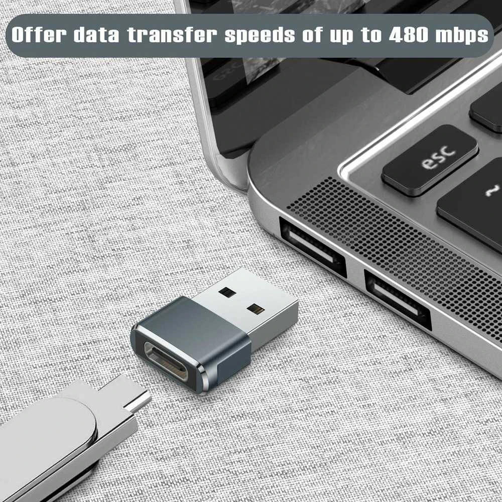PremiumCord Aliuminio USB C female - USB2.0 A Male adapter