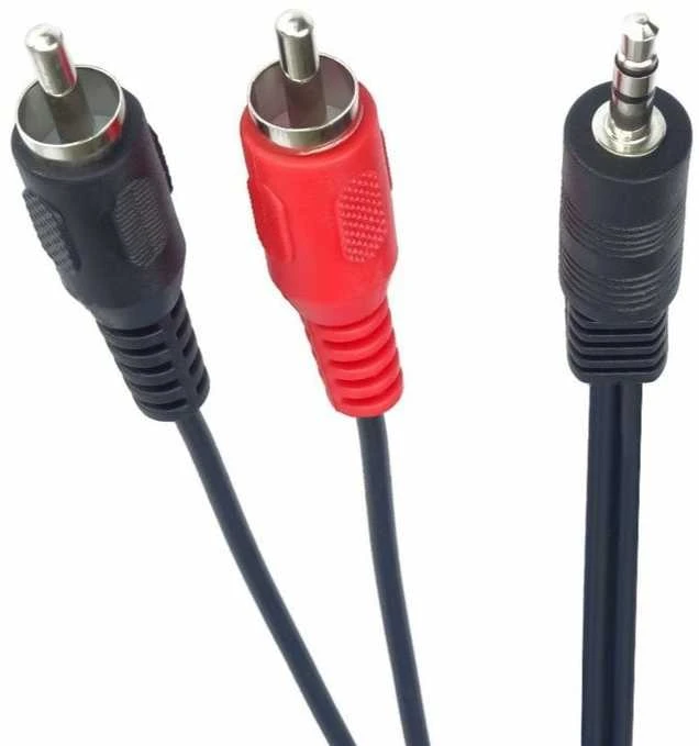Premiumcord Kabelis Goobay Jack 3,5 mm - RCA (Cinch) x2 3m juoda (50196)