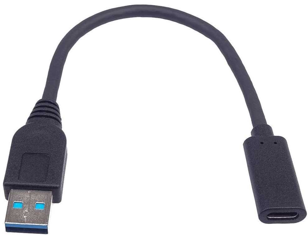 „PremiumCord“ adapteris USB 3.0 A/vienas - USB-C/vienas, USB 3.2 GEN2, 3A, 20 cm