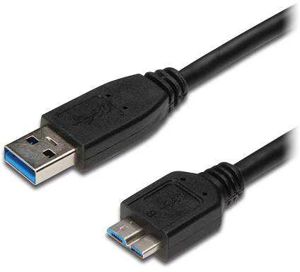 Kabelis USB PremiumCord USB-A - micro-B 1 m Juodas (ku3ma1bk)