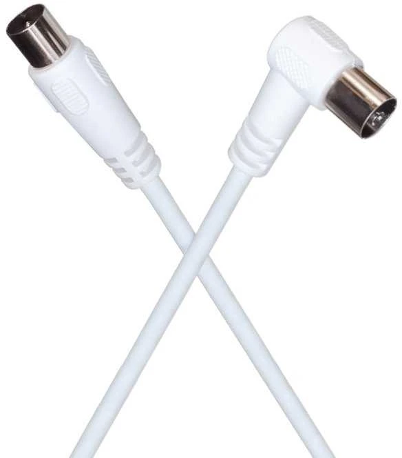 Kabelis PremiumCord Antena 5m balta (ktmf05U)