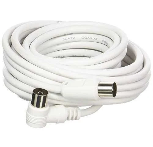 Kabelis PremiumCord Antena 5m balta (ktmf05U)