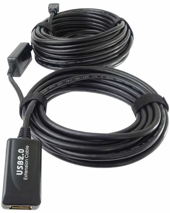 PremiumCord USB-A – USB-A USB laidas 10 m juodas (ku2rep10)
