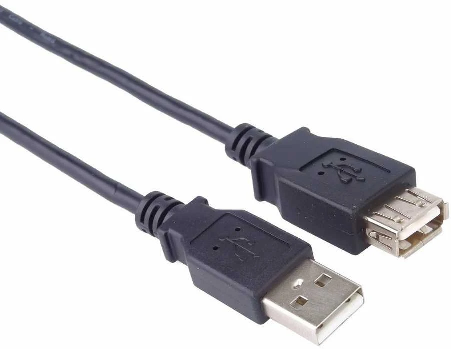 Kabelis USB PremiumCord USB-A - USB-A 2 m Juodas (kupaa2bk)