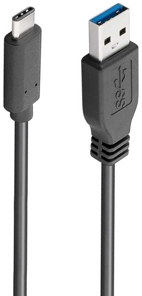 PremiumCord Cable USB 3.2 connector C/male - USB 3.0 A/male, juodas, 15cm