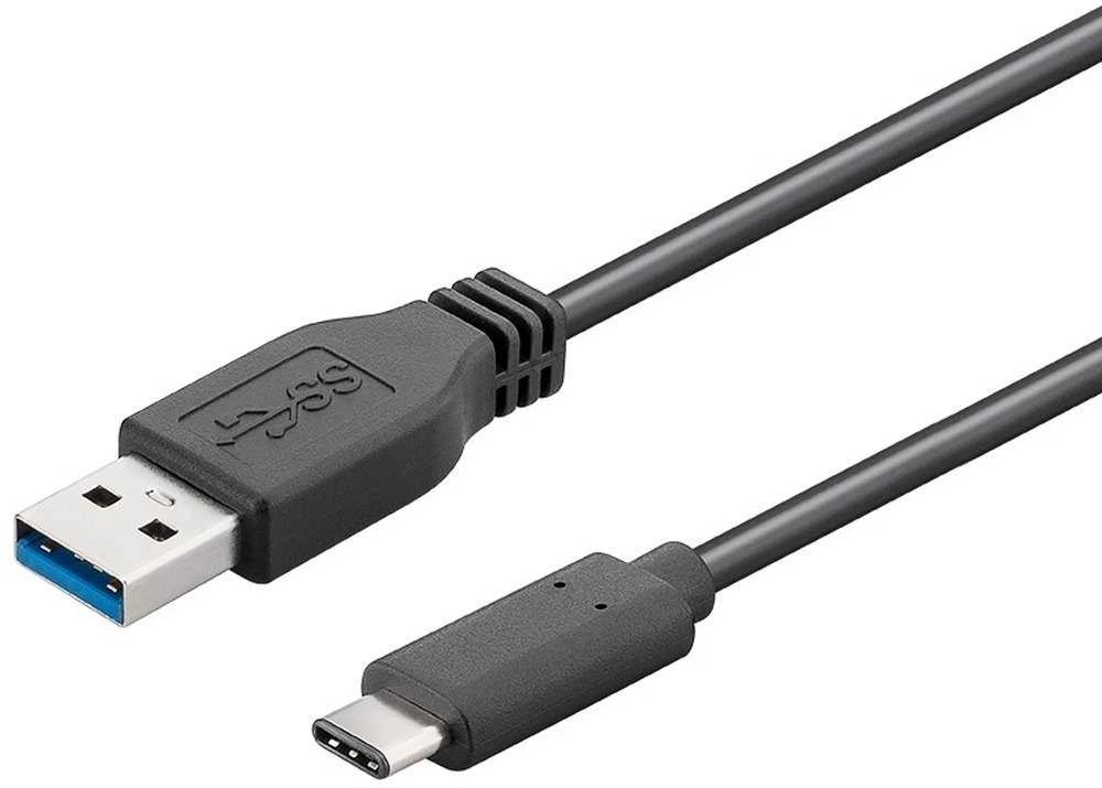 PremiumCord Cable USB 3.2 connector C/male - USB 3.0 A/male, juodas, 15cm