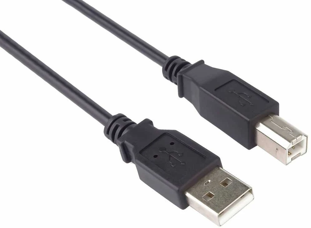 Kabelis USB PremiumCord USB-A - USB-B 2 m Juodas (ku2ab2bk)