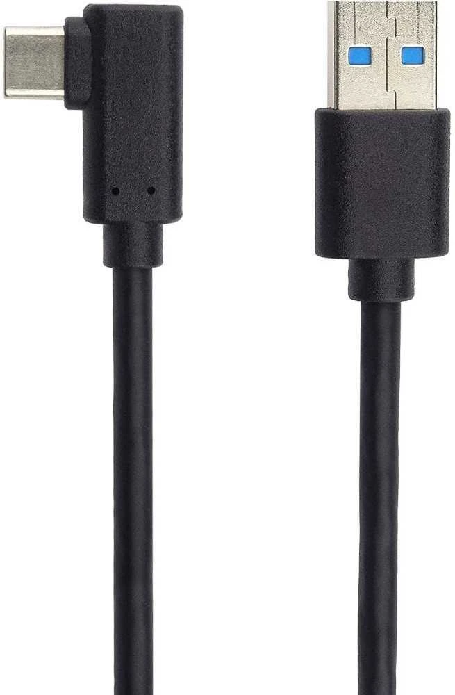 PREMIUMCORD USB kabelio tipas C/M sulenkta jungtis 90° - USB 3.0 A/M, 1m