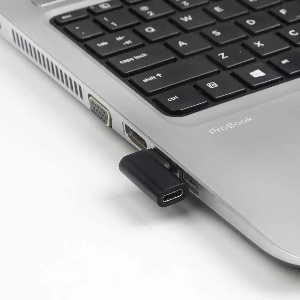 „PremiumCord“ 90° išlenktas USB-C lizdas iki A tipo USB3.0 kištukas