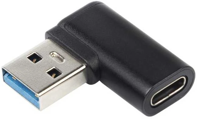 USB-C į USB-A adapteris 90 laipsnių kampu