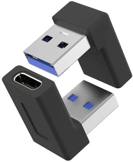 PremiumCord USB adapteriai 90 laipsnių kampu