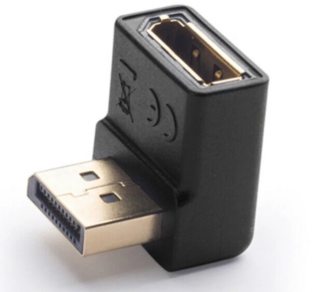 DisplayPort kampinis adapteris 90 laipsnių