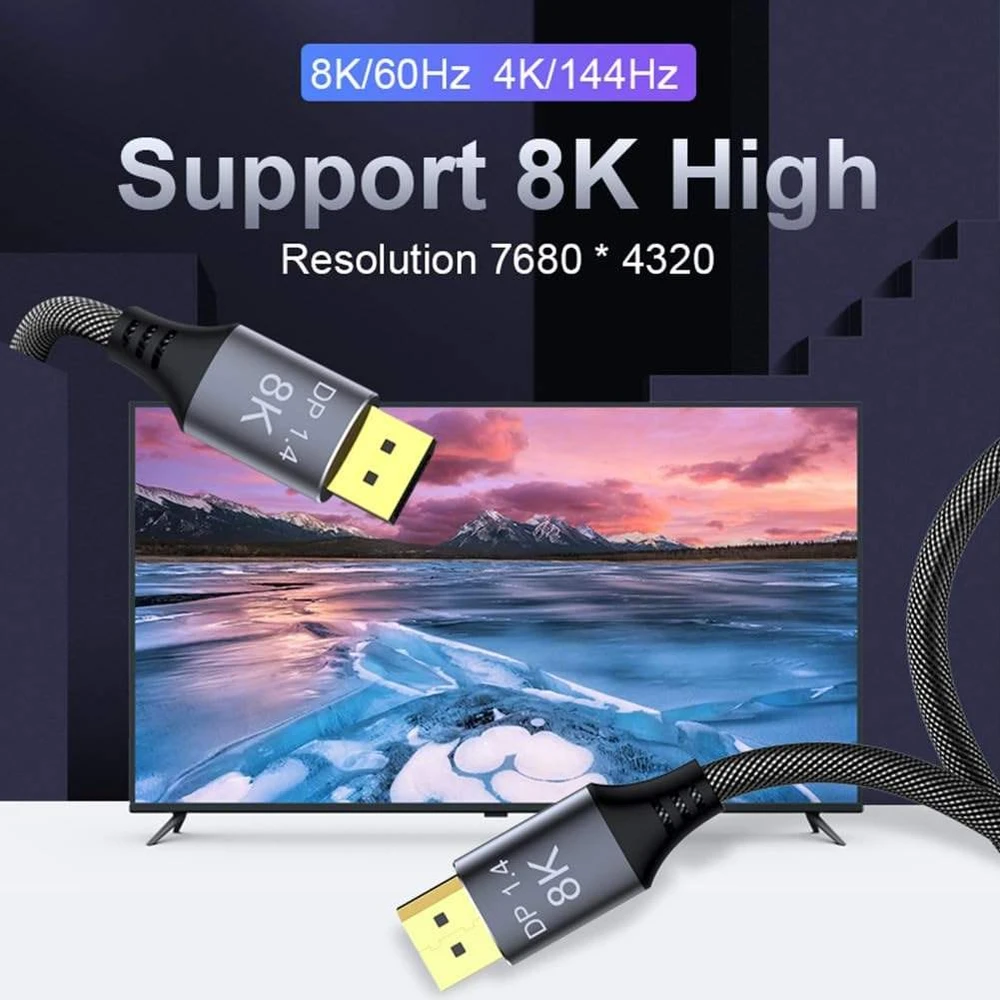 „PremiumCord DisplayPort 1.4“ jungiamasis kabelis