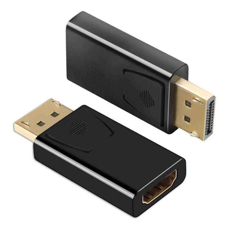 DisplayPort į HDMI adapteris su auksinėmis jungtimis