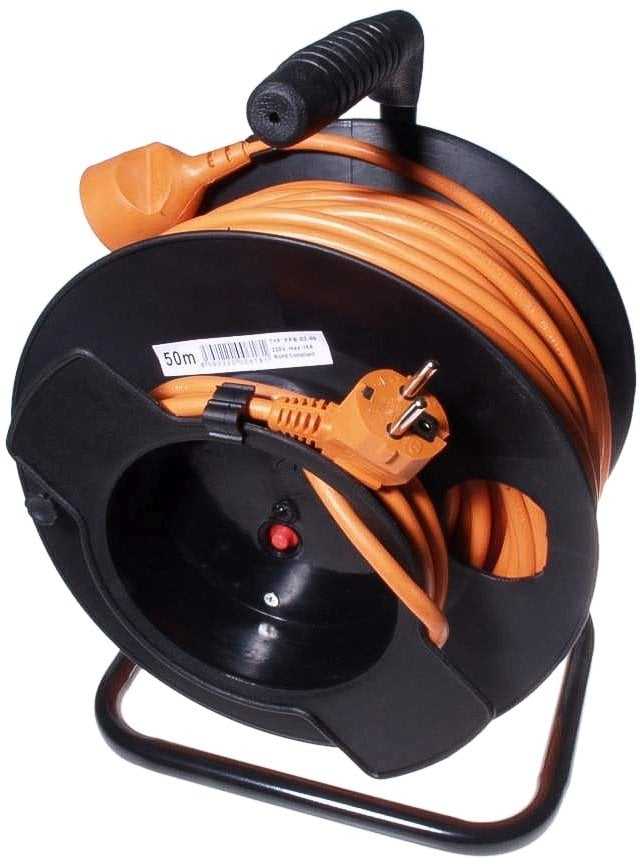 PremiumCord ilgintuvas 230V 50m būgnas, vielos skerspjūvis 3x1,5mm2