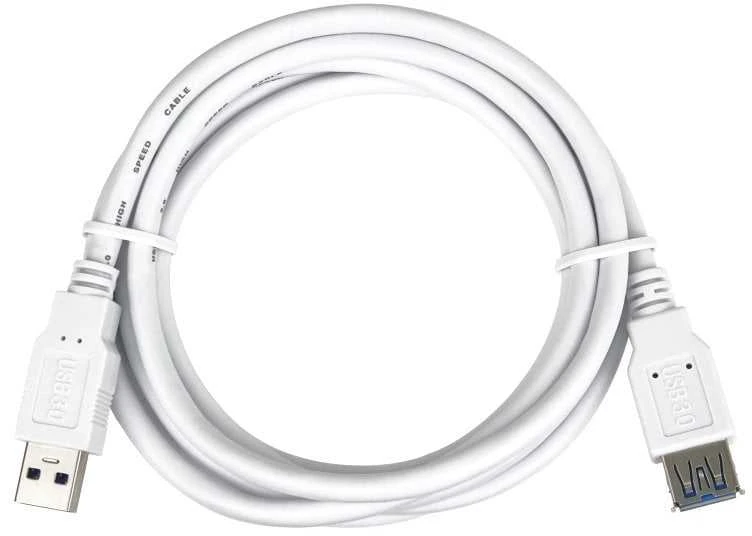 Kabelis USB PremiumCord USB-A - USB-A 5 m Baltas (ku3paa5w)