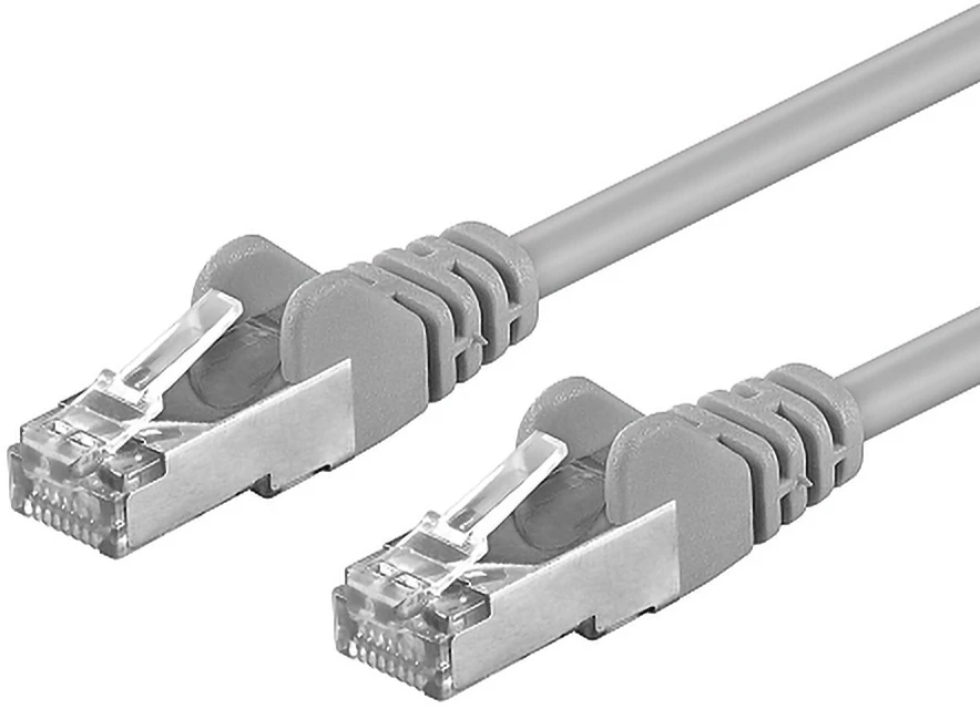 PremiumCord PREMUMCORD Lopšys CAT.6 F / UTP kabelis, RJ45 -RJ45, AWG 26 3m pilka