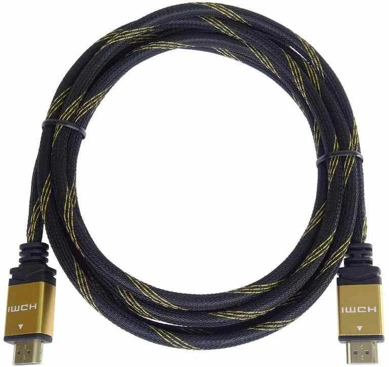 Kabelis PremiumCord HDMI - HDMI 1.5m auksinė (kphdmet015)