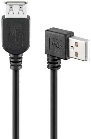 USB laidas „Goobay Thunderbolt“ - USB-A 0,15 m, juodas (JAB-1338756)