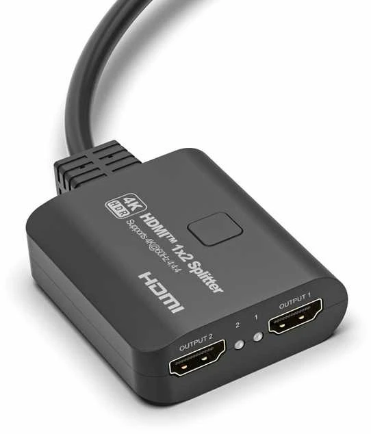 HDMI 1x2 skirstytuvas su dviejomis išvestimis