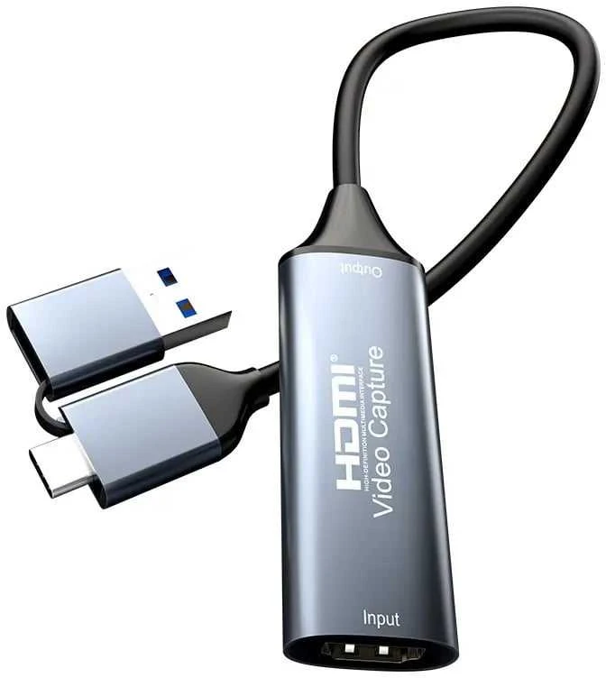 PREMIUMCORD HDMI fiksavimo/įrašymo įrenginys vaizdo / garso signalui įrašyti į kompiuterį su USB 3.0 ir USB-C jungtimi