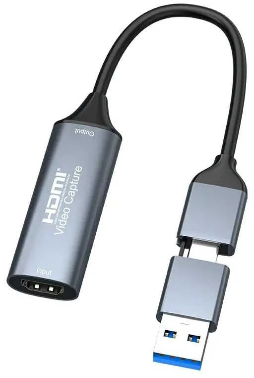 PREMIUMCORD HDMI fiksavimo/įrašymo įrenginys vaizdo / garso signalui įrašyti į kompiuterį su USB 3.0 ir USB-C jungtimi