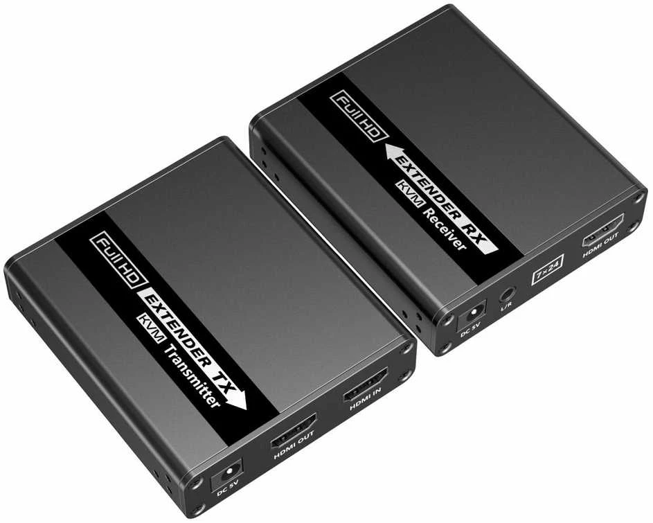 PremiumCord HDMI KVM ilgintuvas 4K ir FULL HD 1080p 70 m atstumu su USB perdavimu