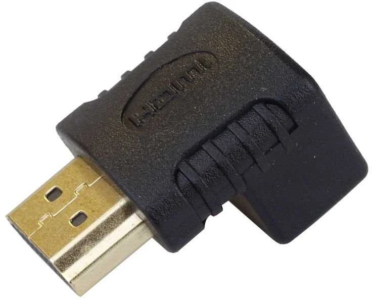 HDMI 90 laipsnių kampinis adapteris (M/F)