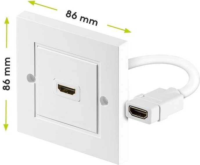 Goobay PremiumCord HDMI – HDMI, baltas (kphdmz01)