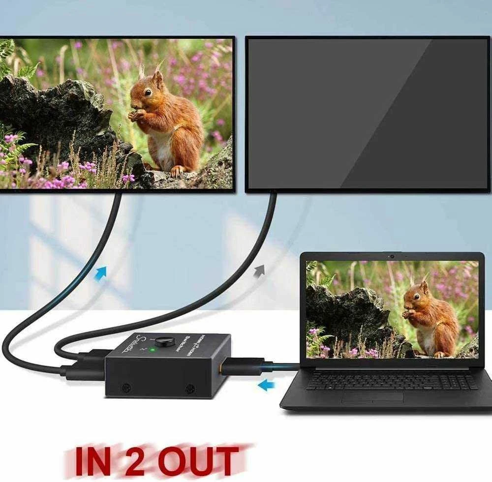 PremiumCord HDMI jungiklis 4K, FULL HD 1080p dvikryptis 2-1 arba 1-2