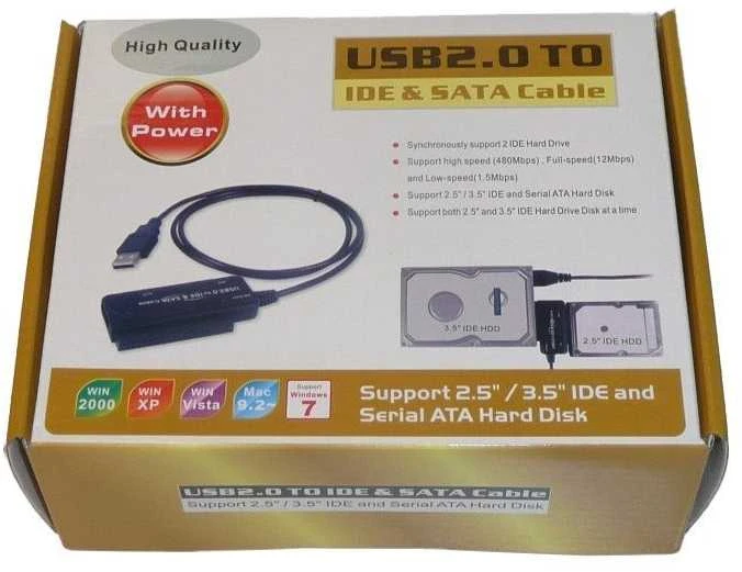 „PremiumCord“ – USB 2.0 IDE + SATA ryšys su „Cavi“ ir „Rete“ maitinimo šaltiniu