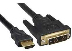 HDMI ir DVI-D jungtys - sujungimo kabelis