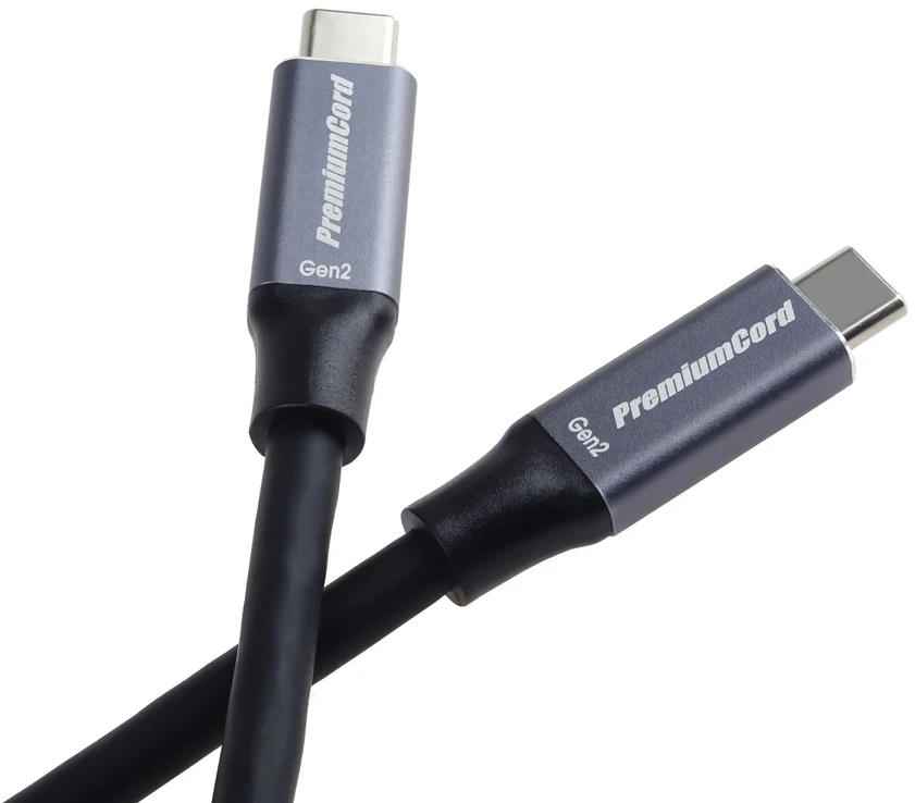 PremiumCord ku31cr5 - Juodas USB-C Cable, 5 m