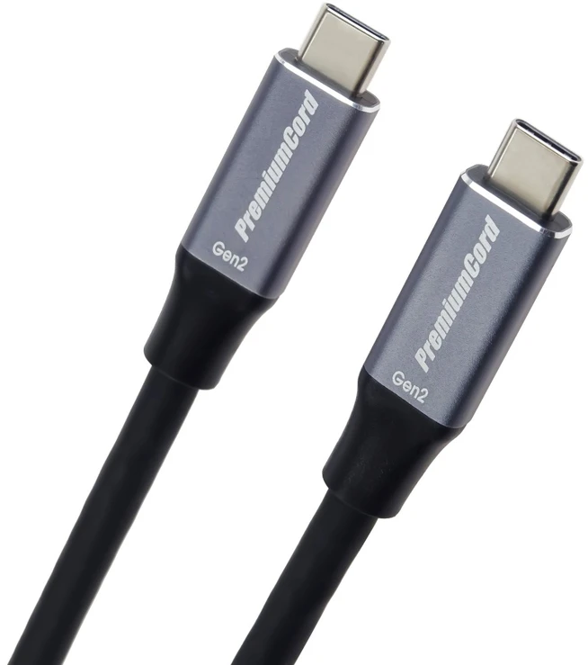 PremiumCord ku31cr5 - Juodas USB-C Cable, 5 m