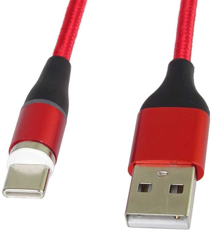 „PremiumCord“ magnetinis „micro USB“ ir USB-C įkrovimo ir duomenų perdavimo laidas, 1 m, mėlynas