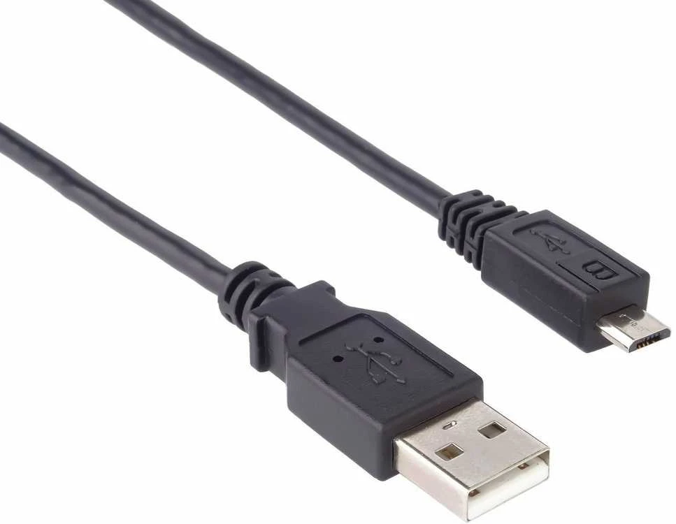 Kabelis USB PremiumCord USB-A - micro-B 0.5 m Juodas (ku2m02f)