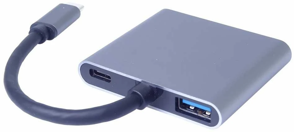 PremiumCord MST adapteris USB-C prie 2x HDMI, USB3.0, PD, 4K ir FULL HD 1080p raiškos