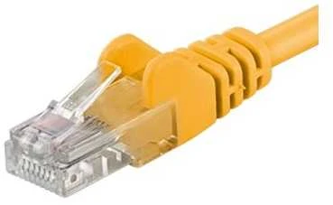 PremiumCord Patch kabelis UTP CAT6 10m geltonas