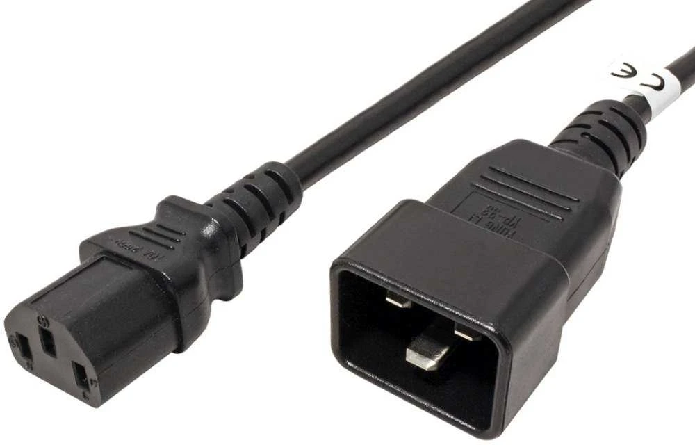 Maitinimo kabelis PremiumCord PREMIUMCORD Tinklo jungties kabelis 230V 10A 2m, jungtys IEC 320 C13 - IEC 320 C20