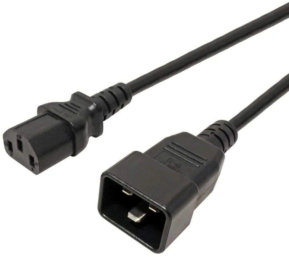Maitinimo kabelis PremiumCord PREMIUMCORD Tinklo jungties kabelis 230V 10A 2m, jungtys IEC 320 C13 - IEC 320 C20