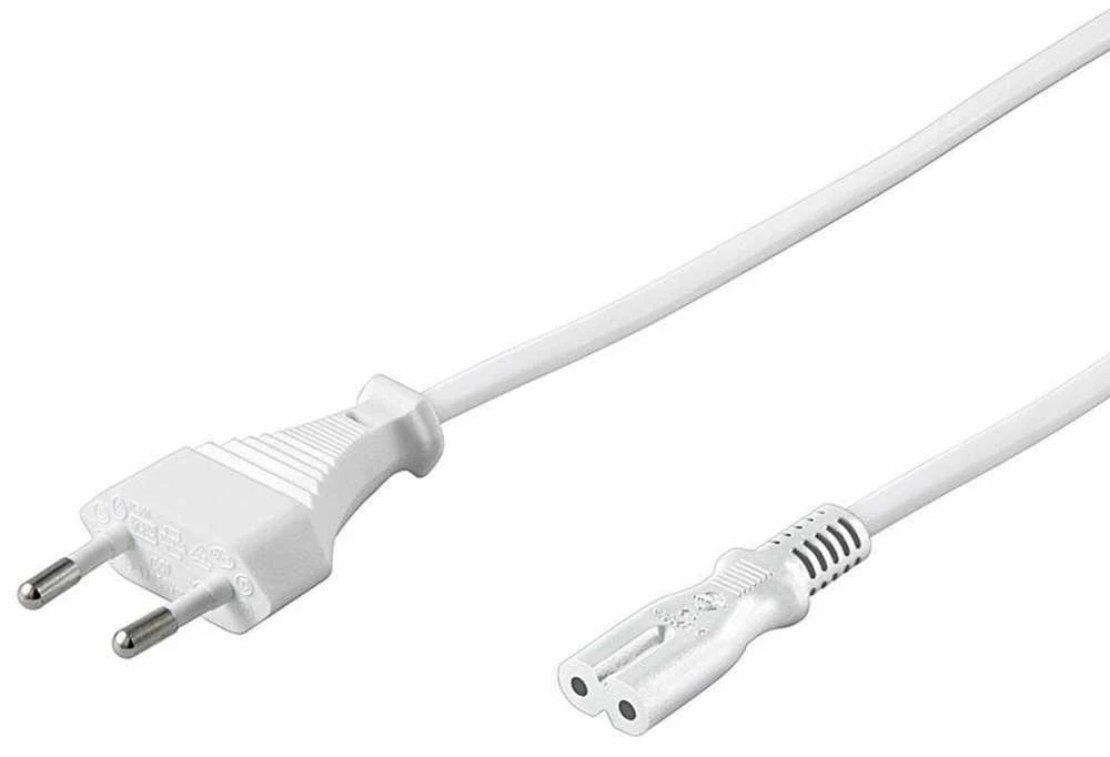„PremiumCord“ 230 V maitinimo laidas į magnetofoną, 5 m, baltas