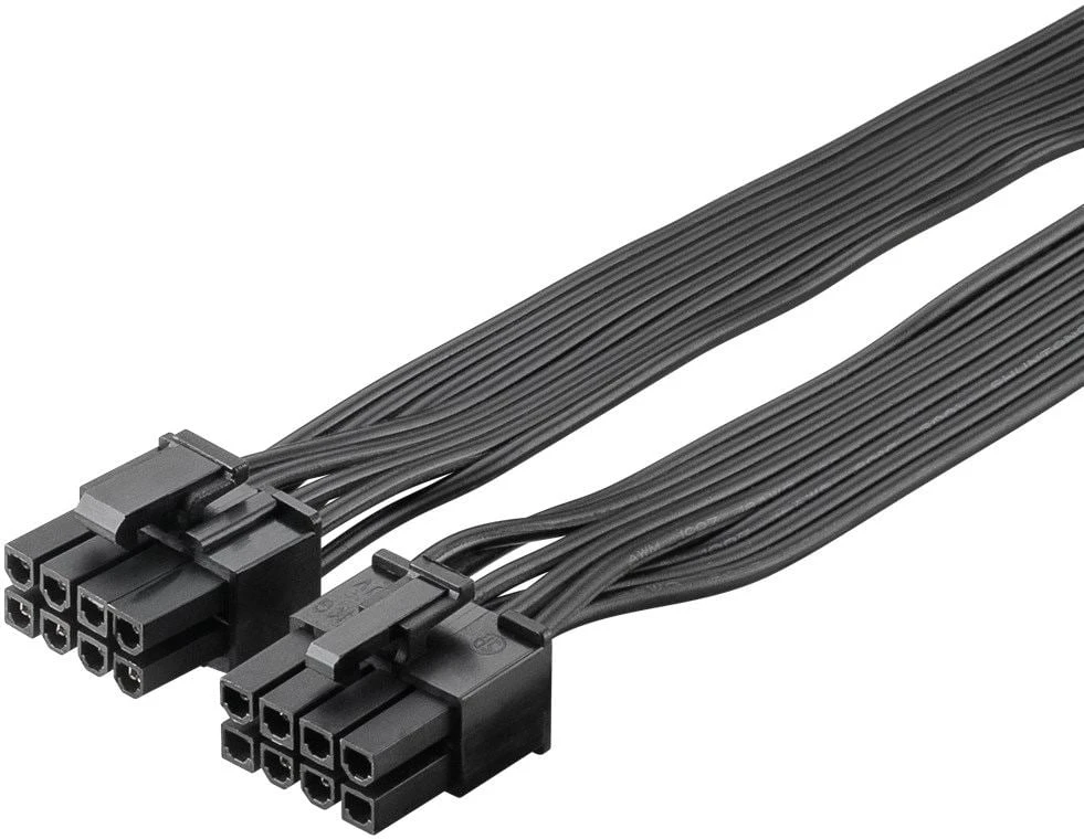 „Goobay“ maitinimo kabelis, 8 kontaktų kištukas į dvigubą 6+2 kištuką, skirtas PCIe, 0,23 m, ATX (8 kontaktų), ATX (6 x 2 kontaktų), kištukas, kištukas, tiesus