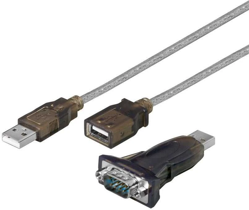 Adapteris USB PremiumCord USB-A - RS-232 Juodas (ku2-232a)