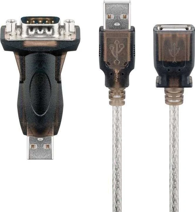 Adapteris USB PremiumCord USB-A - RS-232 Juodas (ku2-232a)