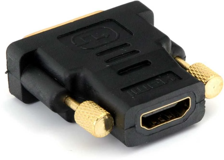HDMI į DVI-D adapteris su auksiniais varžtais
