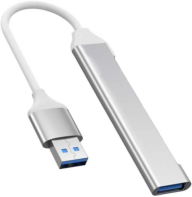 PremiumCord aliuminis USB šakotuvas su jungiamuoju laidu