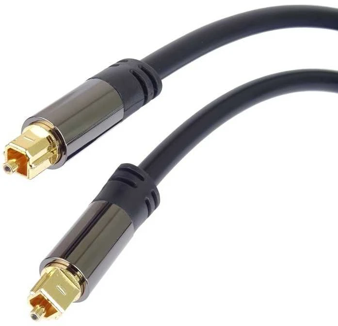 PremiumCord Kabelis Toslink M/M, OD: 6mm, Auksinis dizainas 5m