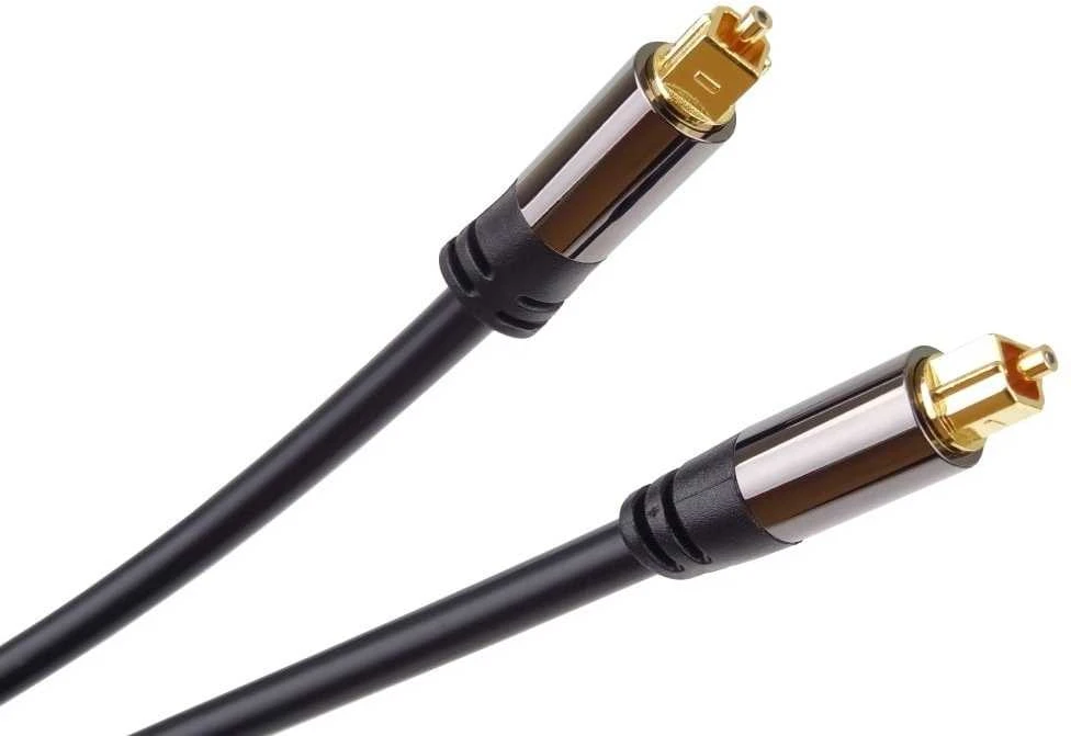 PremiumCord Kabelis Toslink M/M, OD: 6mm, auksinis dizainas 1,5m