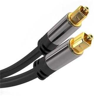 PremiumCord Kabelis Toslink M/M, OD: 6mm, auksinis dizainas 2m